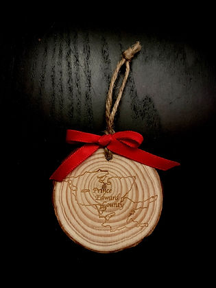 Laser Engraved Wooden Ornament