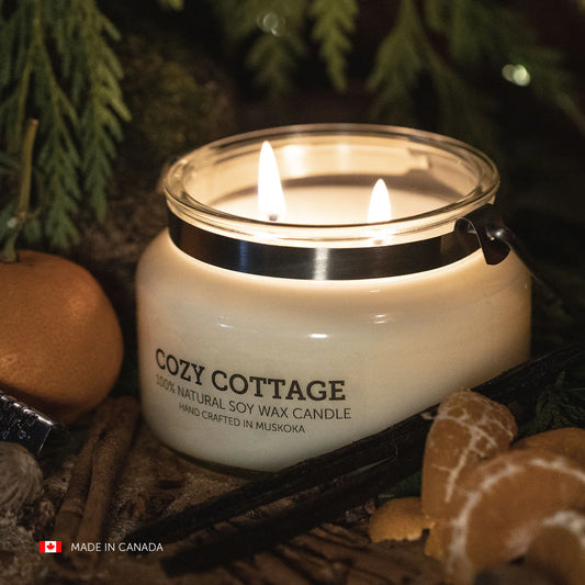 Cottage Themed Candle 12 Oz.