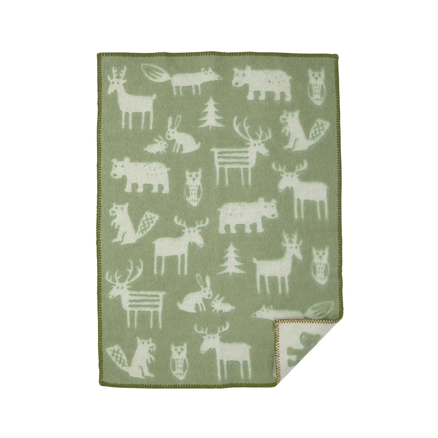 Forest - 100% Lambswool Baby Blanket