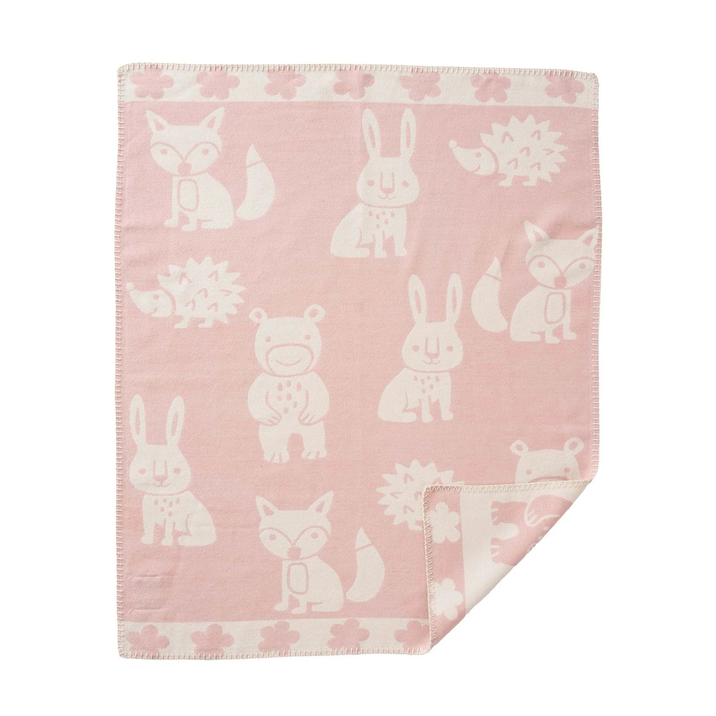 Smile - 100% Organic Brushed Cotton Baby Blanket