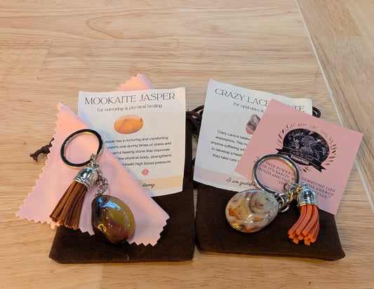 Crystal Gemstone Keychain