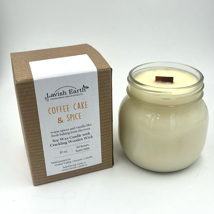 100% Soy Wax Candles with Crackling Wood Wicks