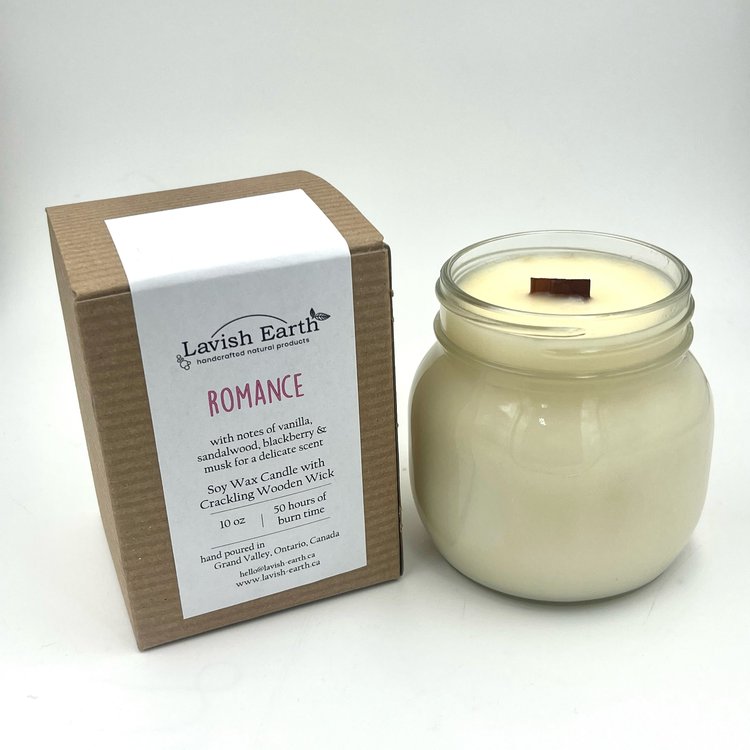 100% Soy Wax Candles with Crackling Wood Wicks