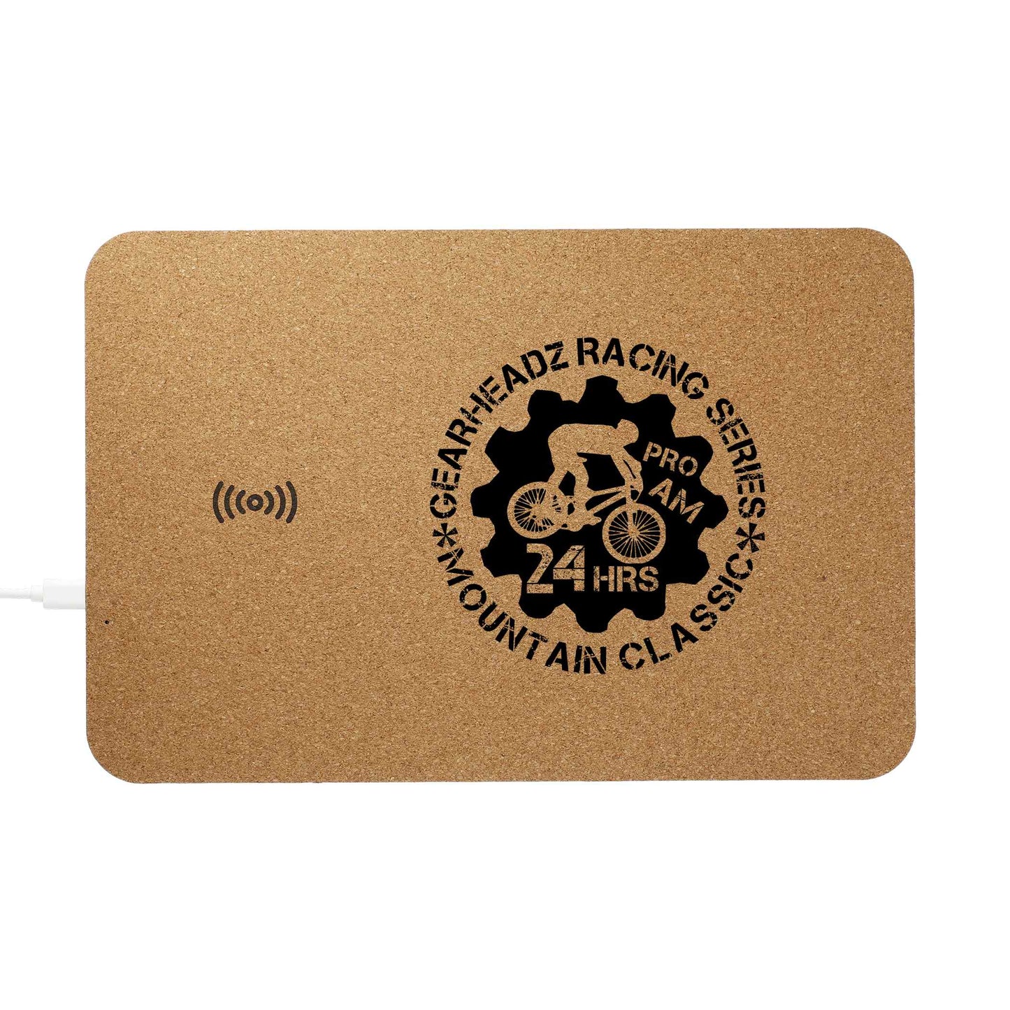Cork Wireless Charging Mouse Pad