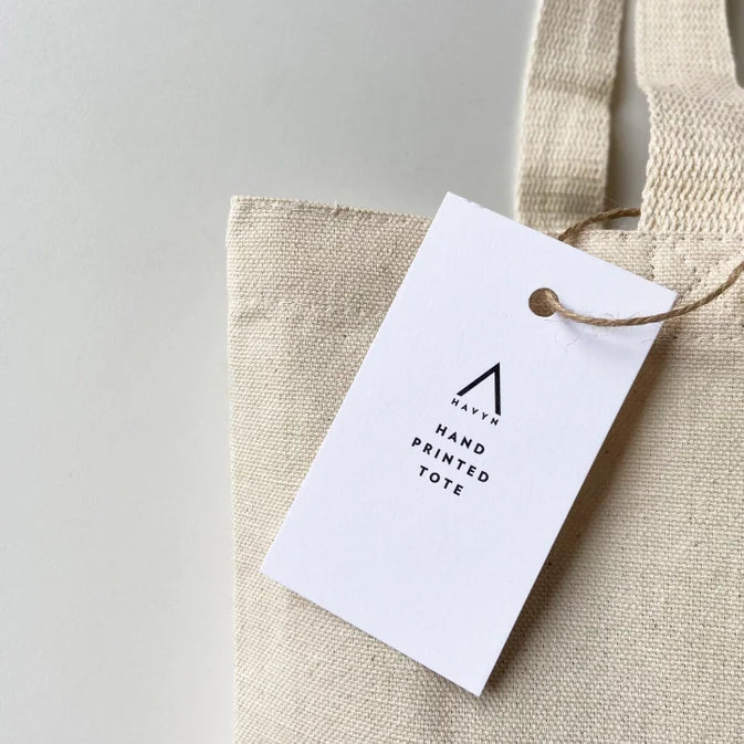 Herbs Hand Printed Every Day Canvas Tote Bag