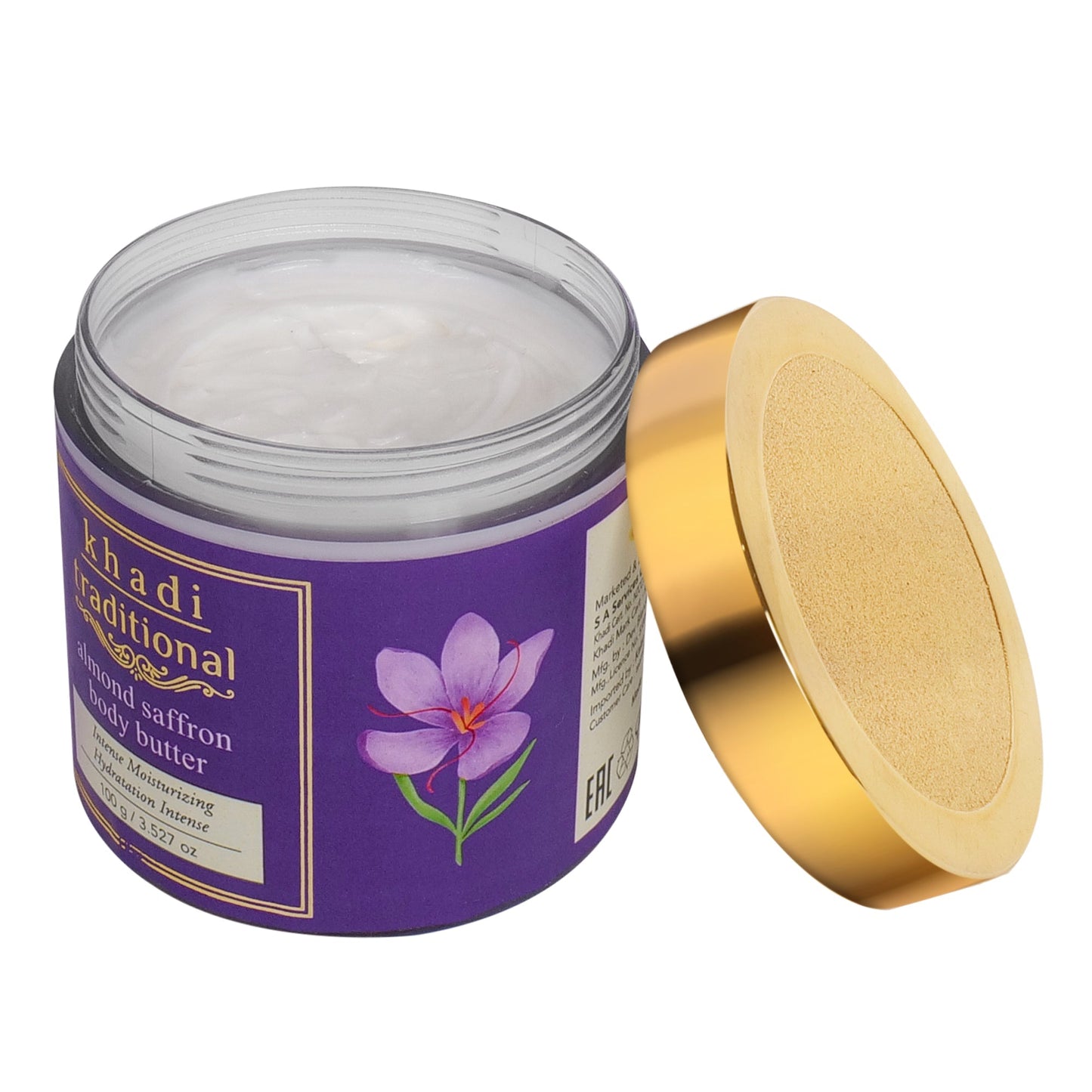 Khadi Traditional Almond Saffron Nourishing Body Butter
