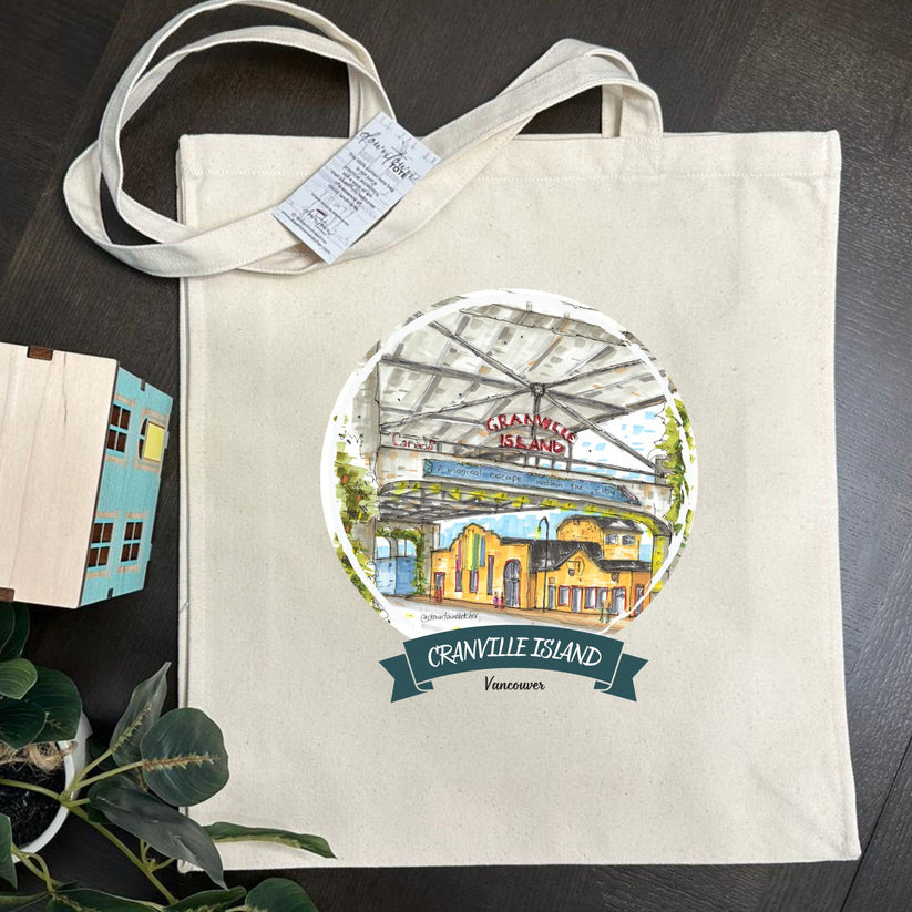 Artisan City Sketch Tall Tote - British Columbia