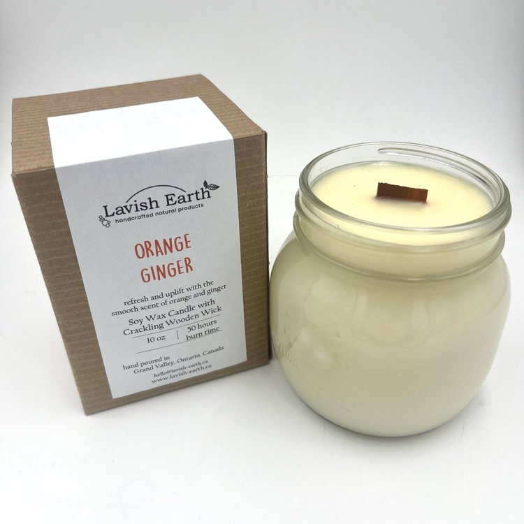 100% Soy Wax Candles with Crackling Wood Wicks