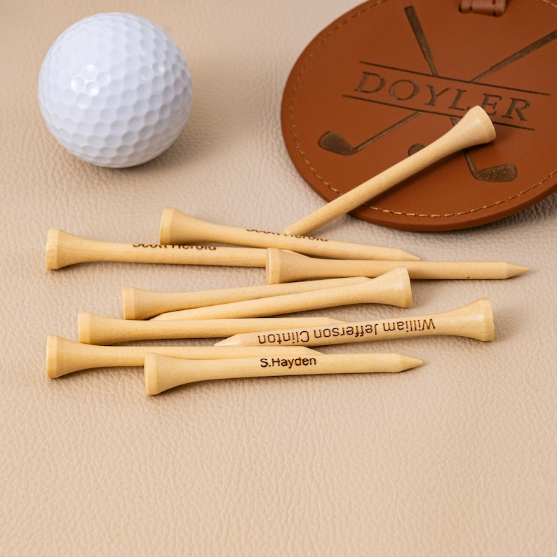 Engraved Leather Golf Bag Tag
