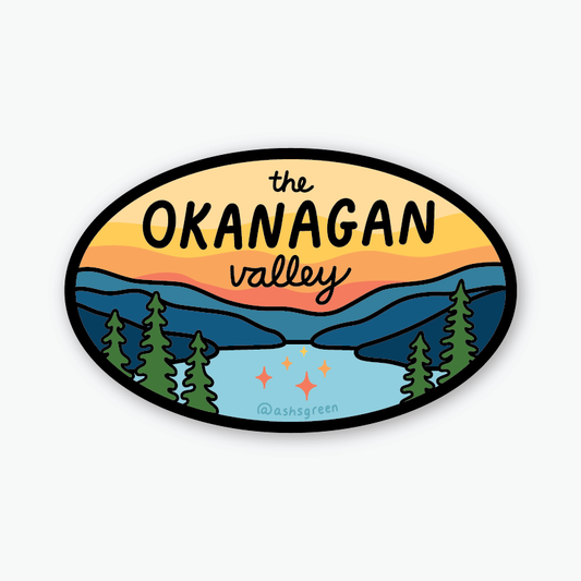 The Okanagan Valley - Vinyl Sticker