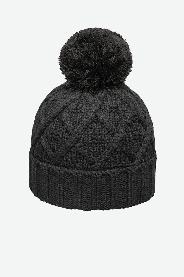 Fleece Lined Pom Beanie