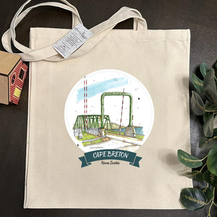 Artisan City Sketch Tall Tote - Nova Scotia