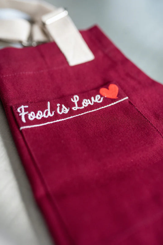 Food is Love Canvas Apron