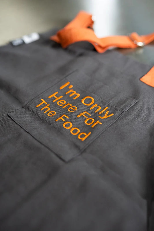 I'm Only Here for the Food Canvas Apron