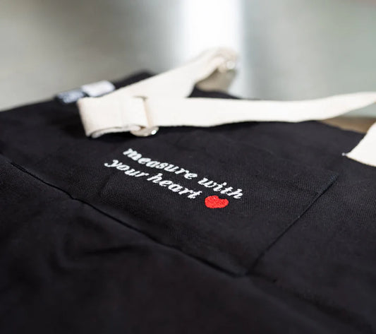 Measure with Your Heart Canvas Apron