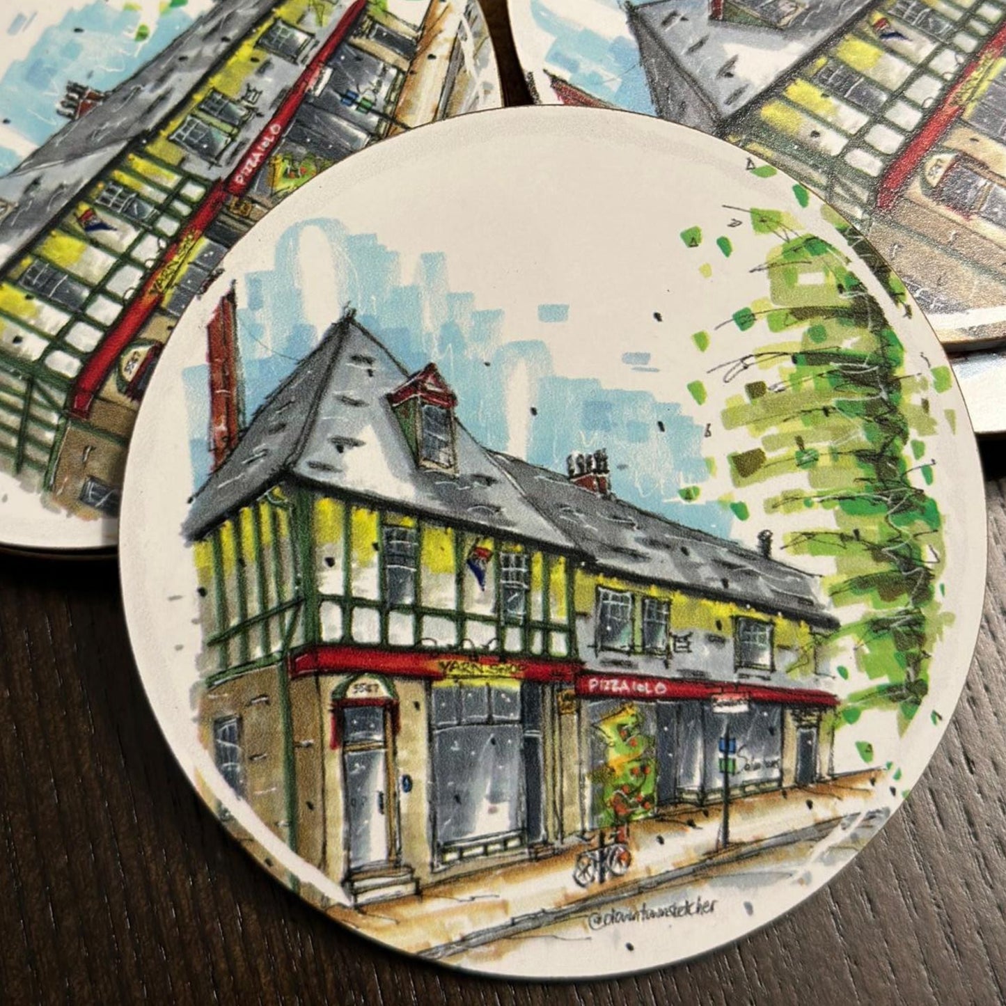 Artisan City Sketch Coasters - Nova Scotia