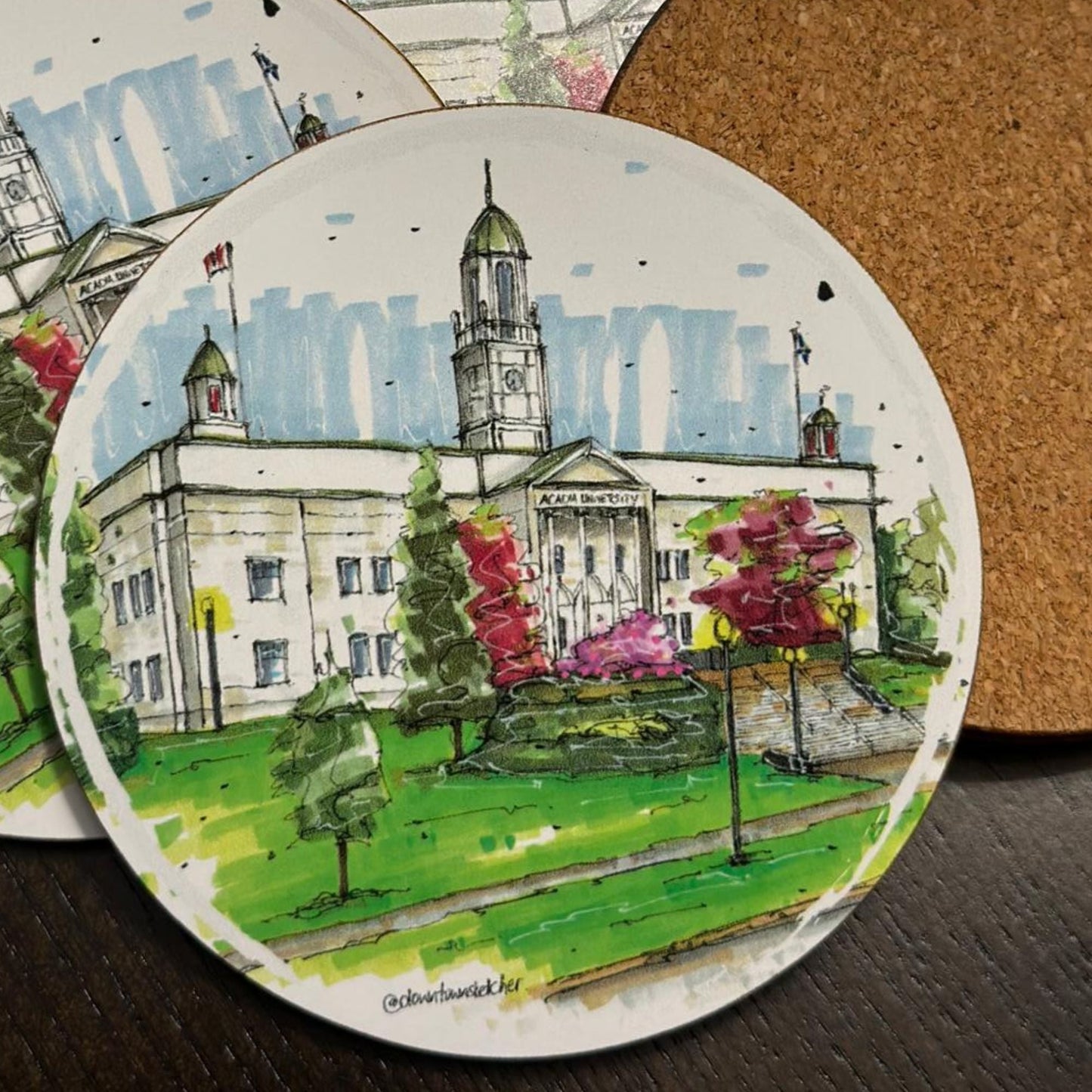 Artisan City Sketch Coasters - Nova Scotia