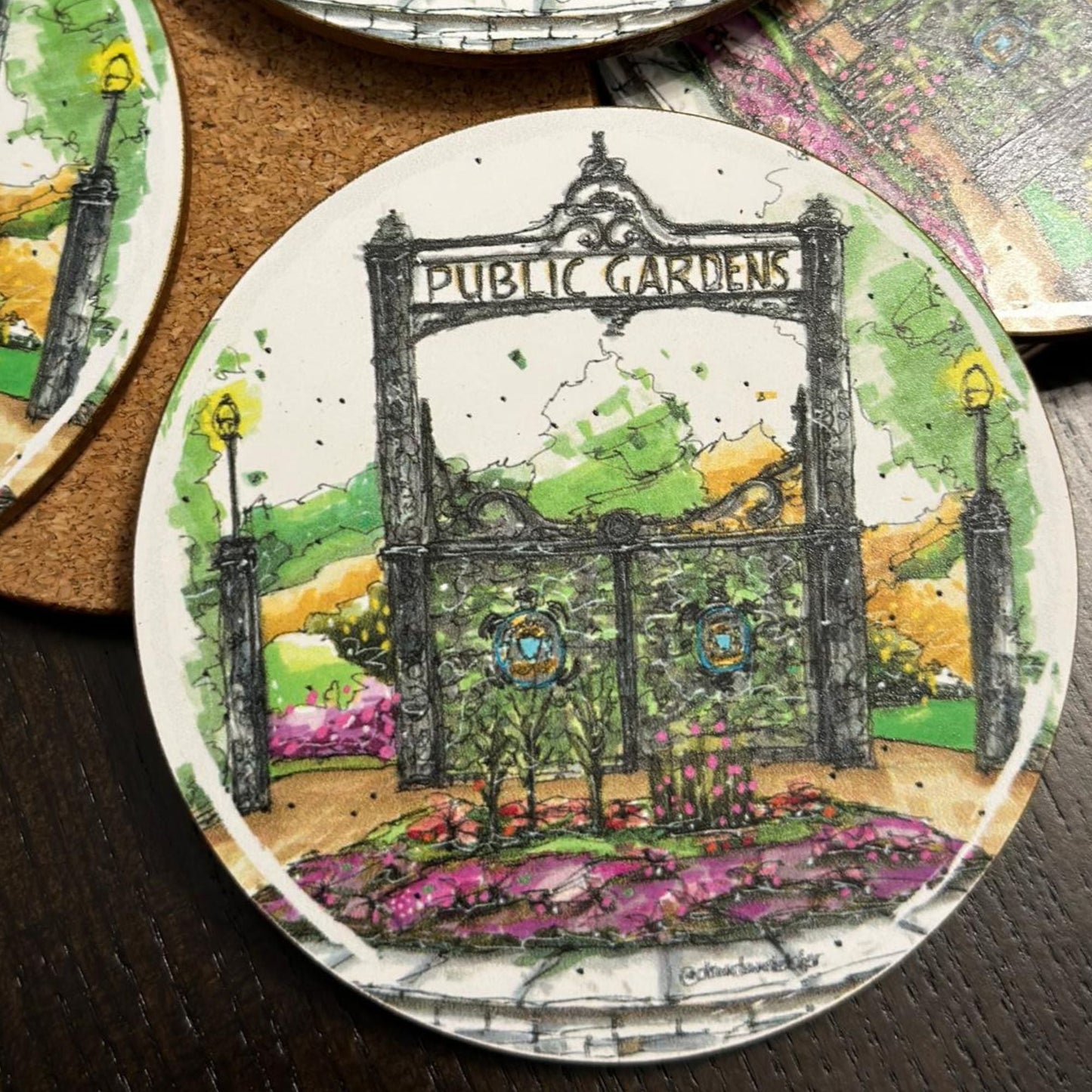 Artisan City Sketch Coasters - Nova Scotia
