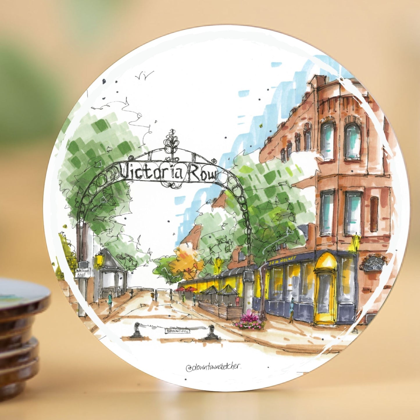 Artisan City Sketch Coasters - PEI