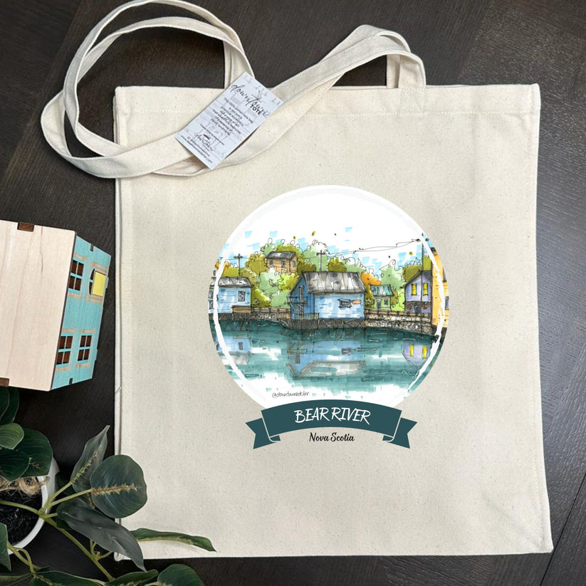 Artisan City Sketch Tall Tote - Nova Scotia