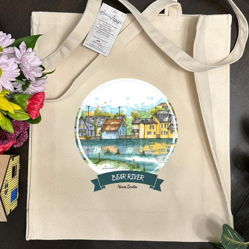 Artisan City Sketch Tall Tote - Nova Scotia