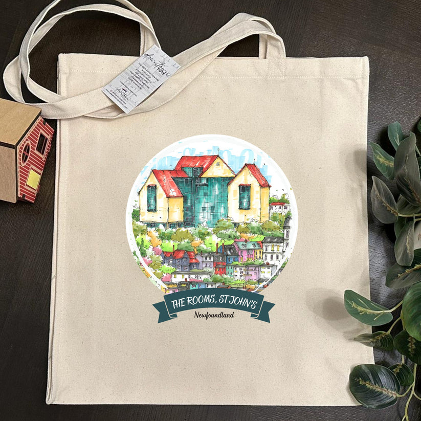 Artisan City Sketch Tall Tote - Newfoundland
