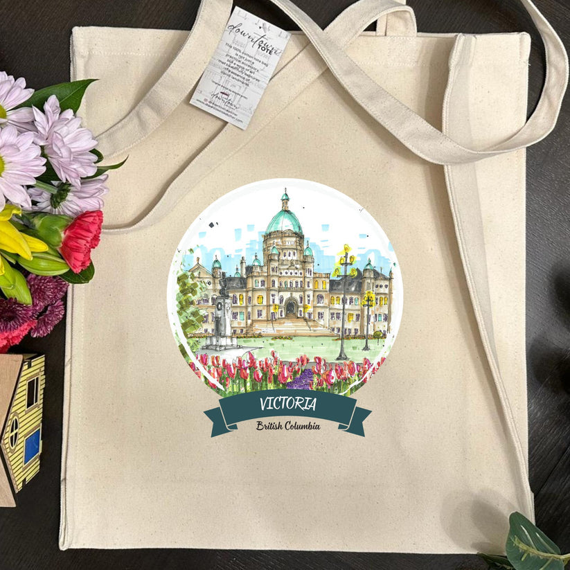 Artisan City Sketch Tall Tote - British Columbia