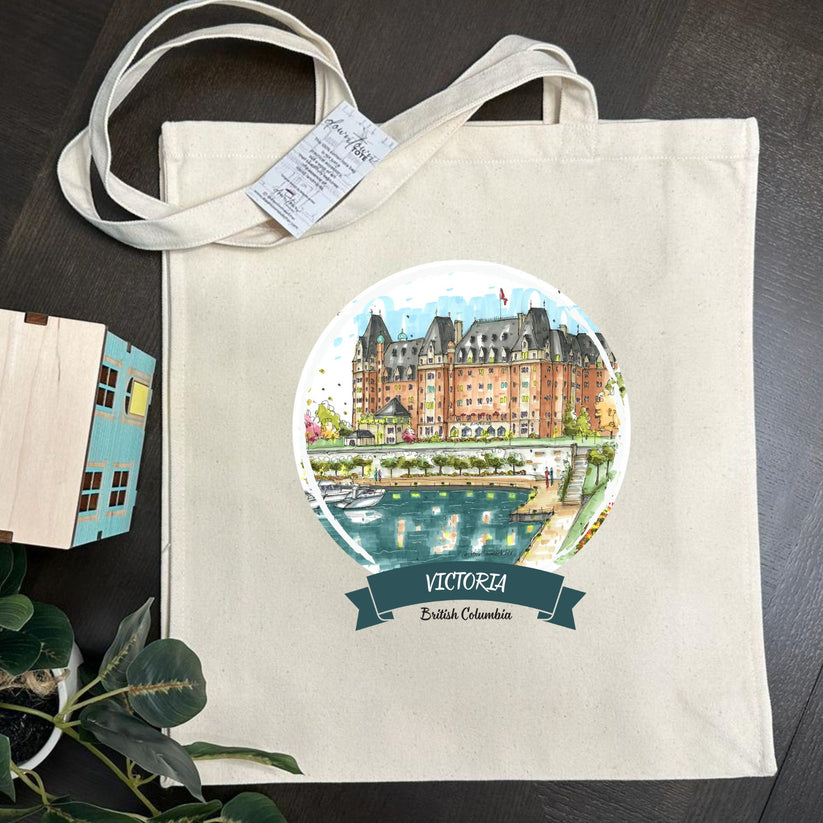 Artisan City Sketch Tall Tote - British Columbia
