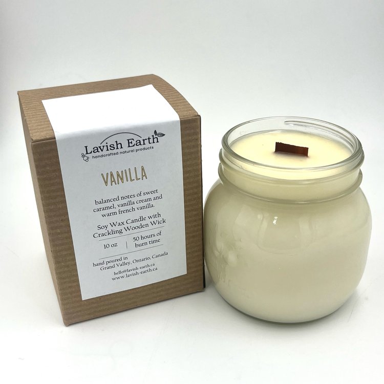 100% Soy Wax Candles with Crackling Wood Wicks
