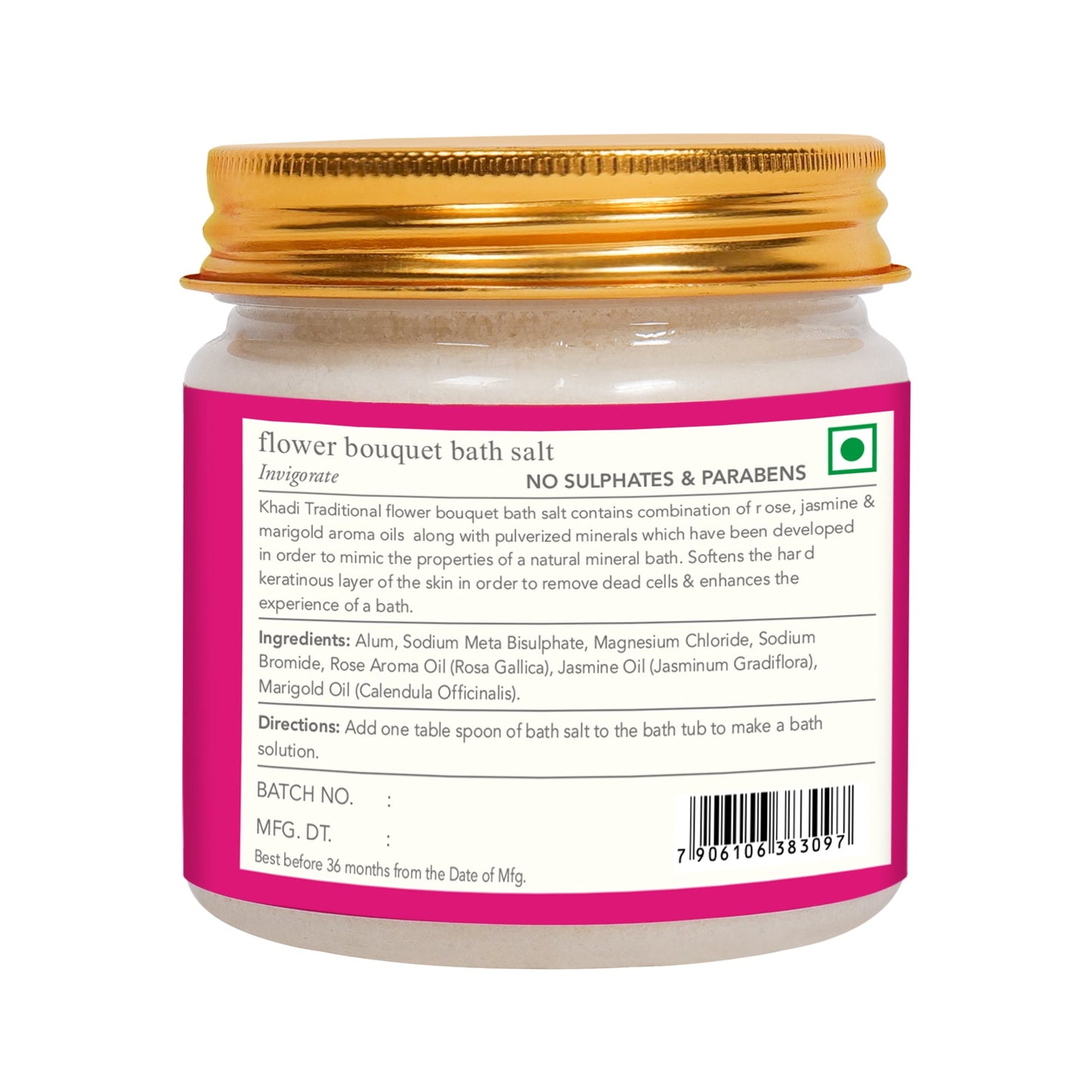 Khadi Traditional Flower Bouquet Bath Salt