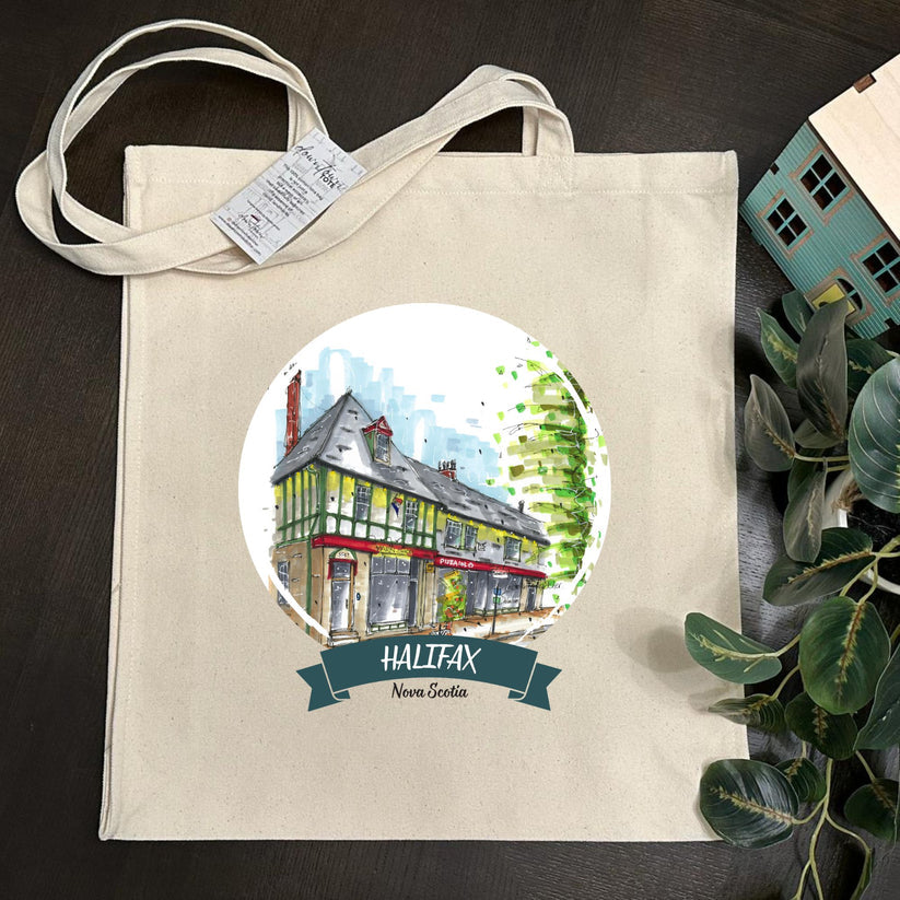 Artisan City Sketch Tall Tote - Nova Scotia