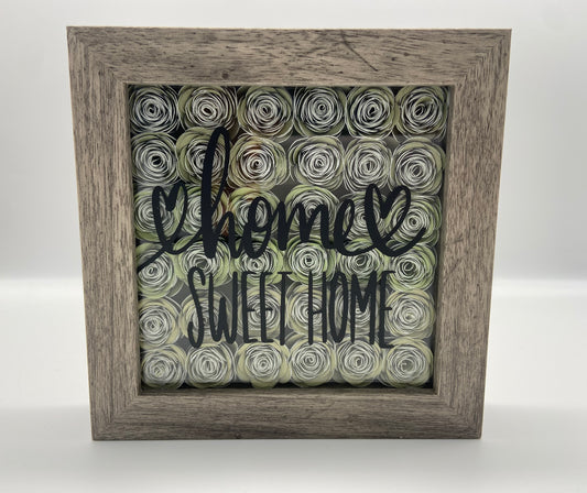 5X5" Home Sweet Home Shadow Box