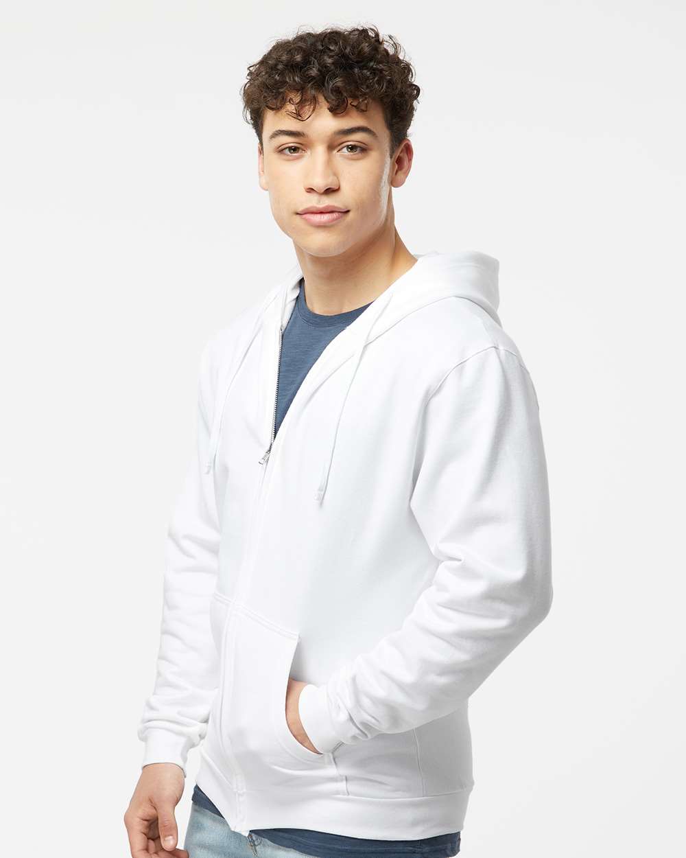 Unisex Zipper Fleece Hoodie