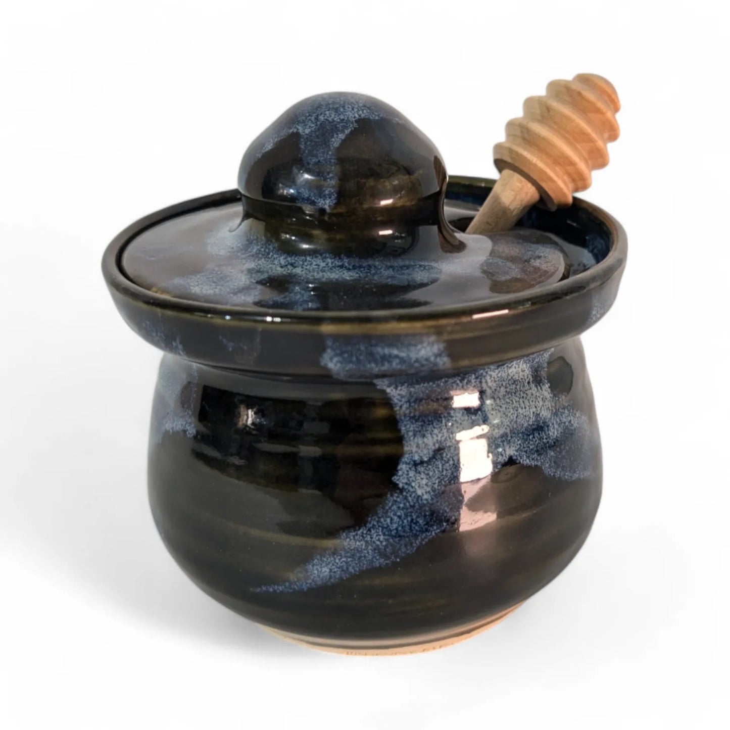 Honey Pot with Wooden Honey Dipper