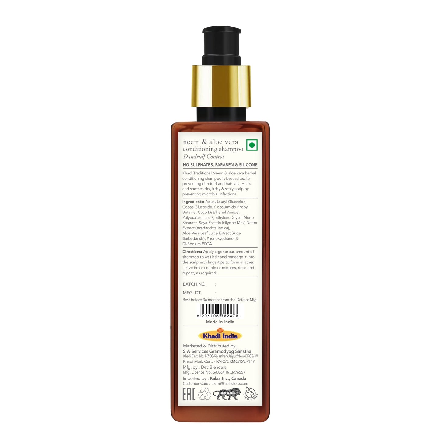 Khadi Traditional Neem & Aloe Vera Conditioning Shampoo