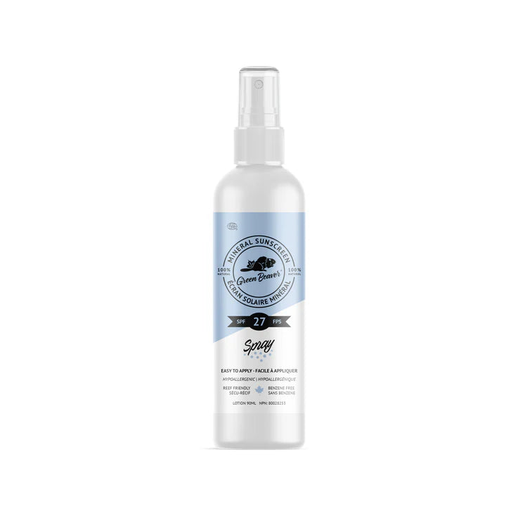 Biodegradable Canadian-Made Mineral Sunscreen - SPF 27 Spray