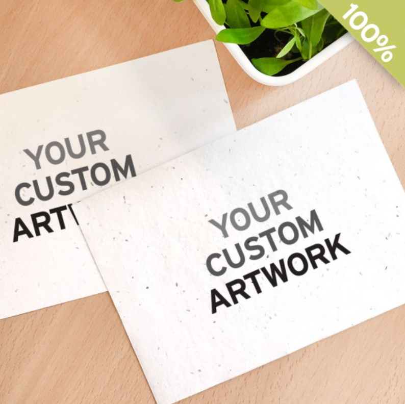 Customized Seed Paper Notecard (Double-Sided)