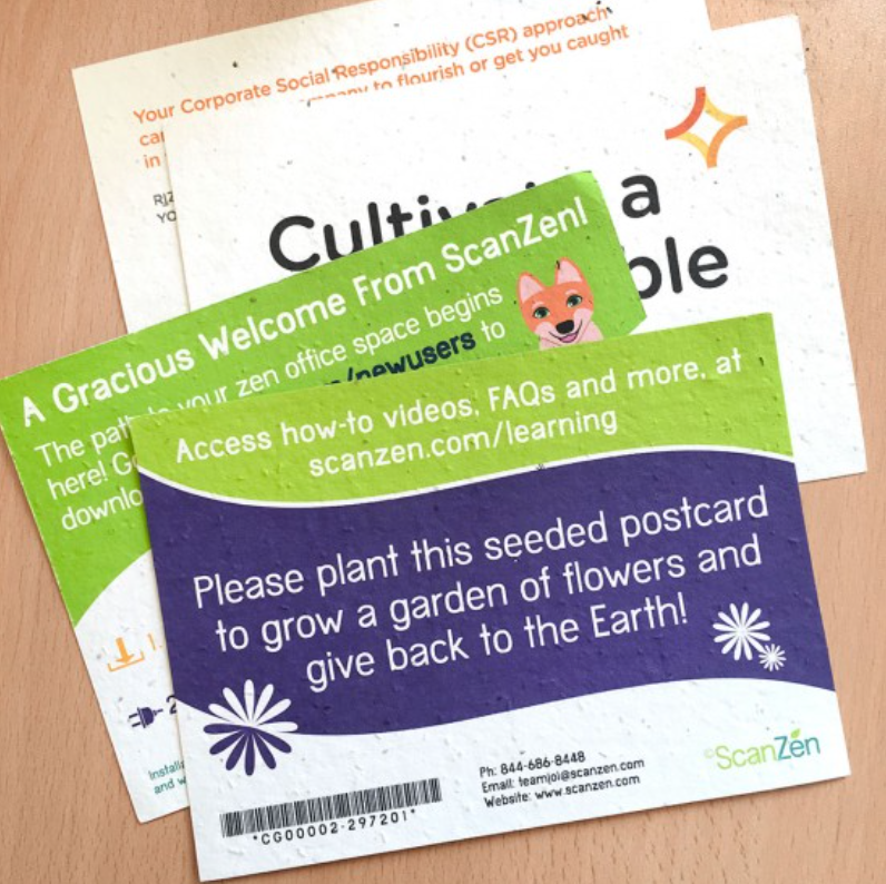 Customized Seed Paper Notecard (Double-Sided)