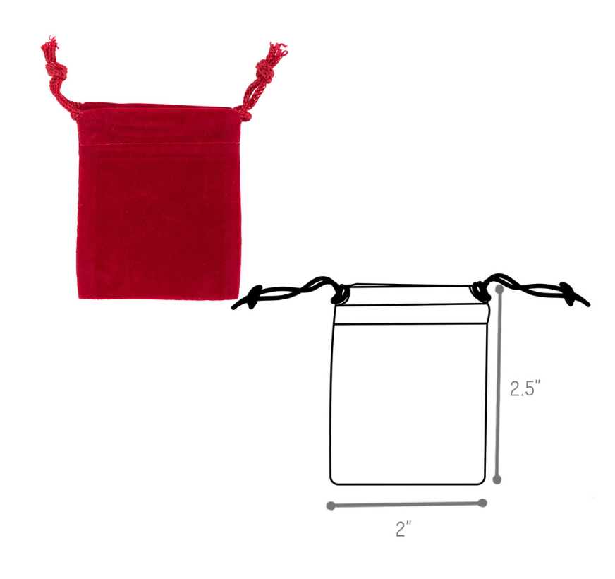 Red Velveteen Pouches