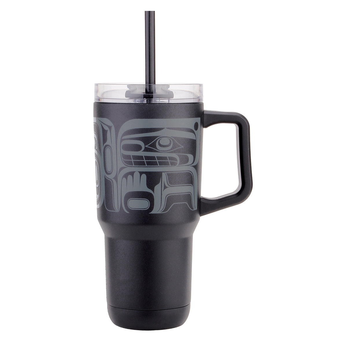 Indigenous Art Insulated Tumbler with Straw - 32 oz