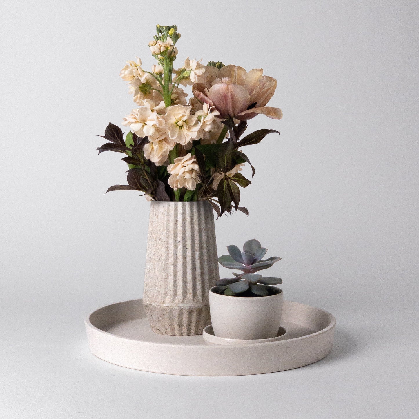 11” Natural Upcycled Decor Trays
