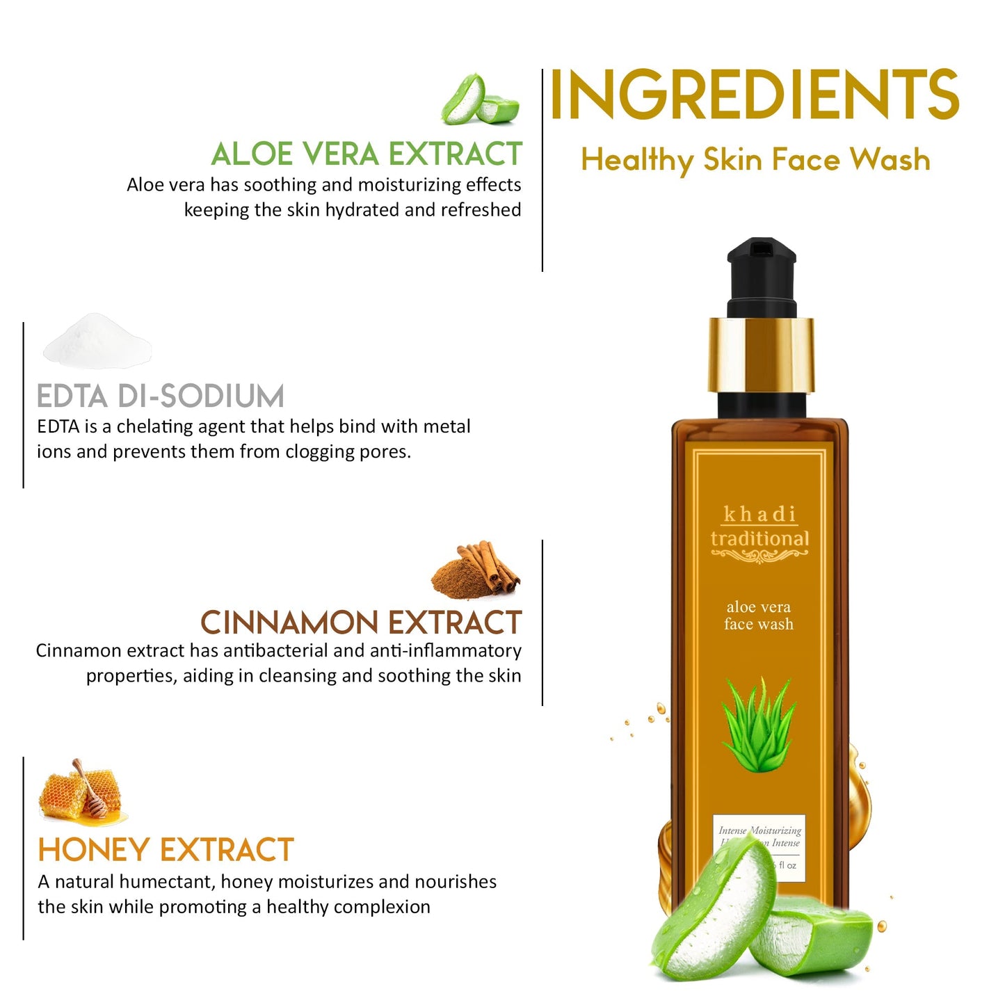 Khadi Traditional Aloe Vera Face Wash