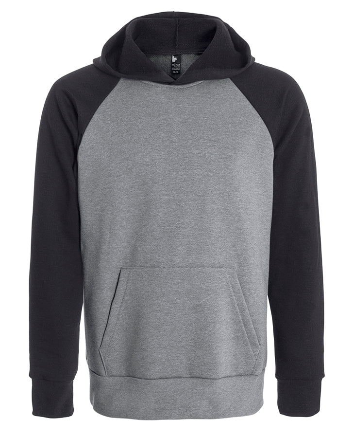 Unisex hooded and raglan sleeve sweatshirt - Made in Canada