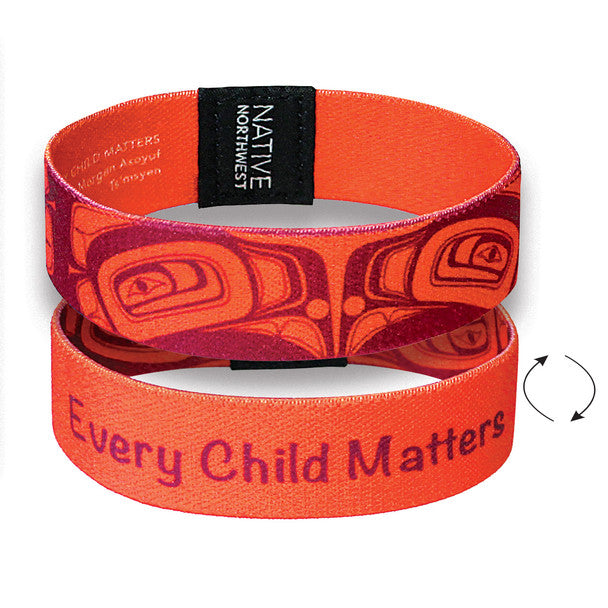 Indigenous Art Every Child Matters Reversible Wristband