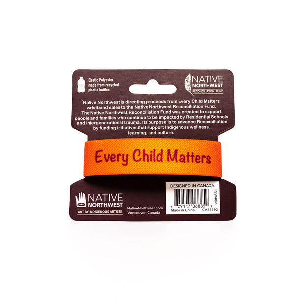 Indigenous Art Every Child Matters Reversible Wristband
