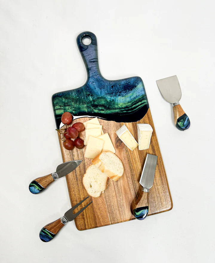 Resin Cheeseboard (Medium) & Knife Set