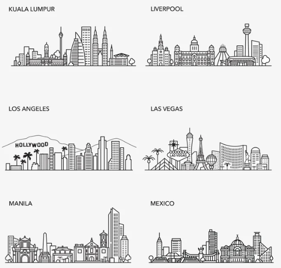 Skyline Engraved Coaster