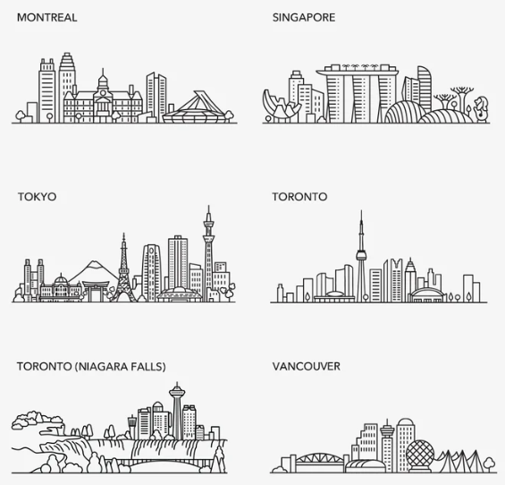 Skyline Engraved Coaster