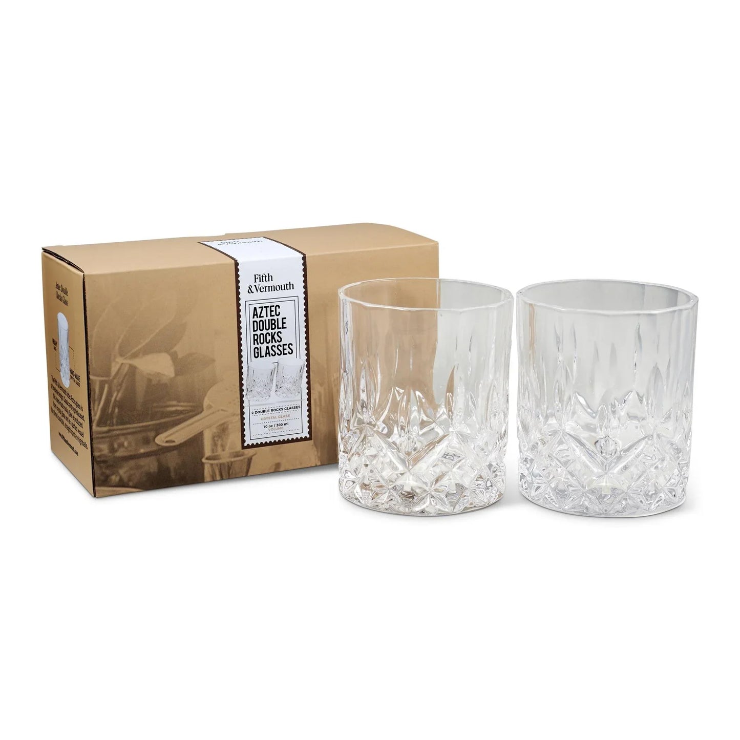 Aztec Double Rocks Glass Sets (10 oz/300 ml)