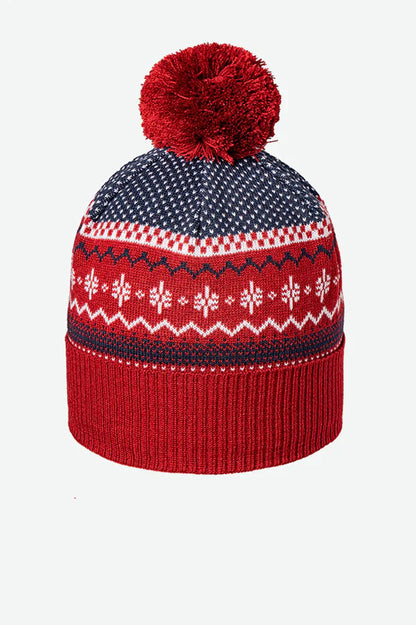 Canada-Made Eco-Friendly Recycled Snowflake Pom Beanie